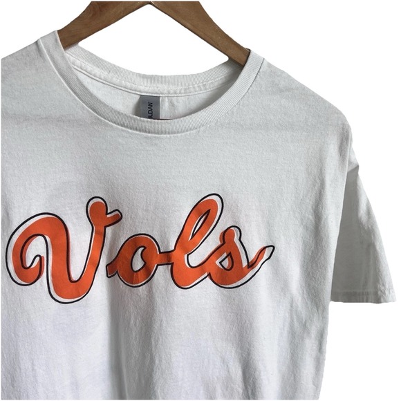 Vintage UT Tennessee Volunteers White Tee Women's Sz Large VOLS T Shirt - Picture 2 of 5